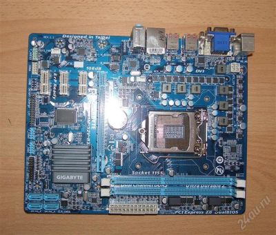 Лот: 2955172. Фото: 1. Gigabyte GAH61M-S2V-B3 LGA1155. Материнские платы