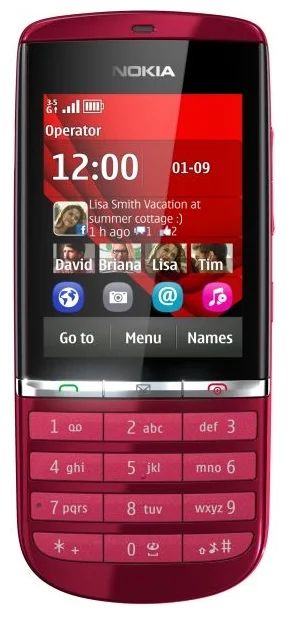 Лот: 4143519. Фото: 1. Nokia 300 RED. Кнопочные мобильные телефоны