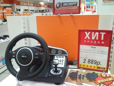 Лот: 1066701. Фото: 1. руль dialog gw-13vr. Рули, джойстики