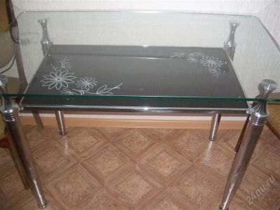 Лот: 896310. Фото: 1. Стол стеклянный. Другое (мебель)