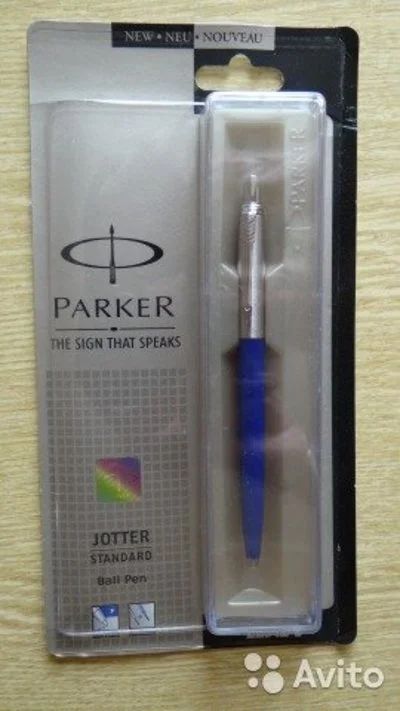 Лот: 7660820. Фото: 1. Ручка Parker Jotter синяя. Ручки, карандаши, маркеры