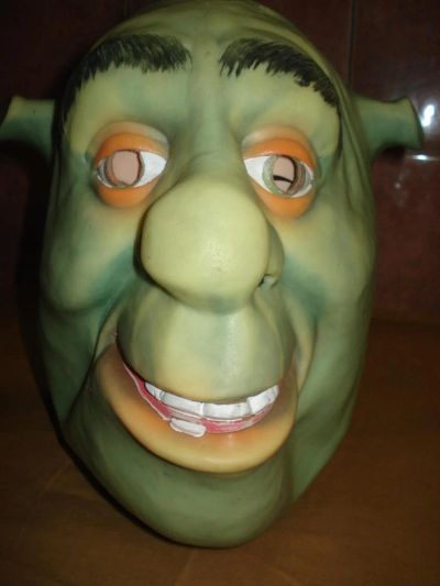 Лот: 6821342. Фото: 1. Маска Шрека. Карнавальные маски, шляпы, аксессуары