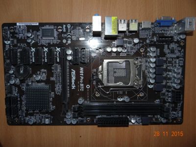Лот: 6509331. Фото: 1. ASRock H61 Pro BTC LGA1155 H61... Материнские платы