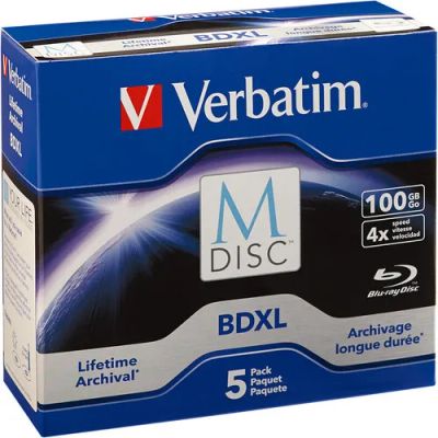 Лот: 21636683. Фото: 1. Болванка Blu-Ray Verbatim M-Disc... Корпуса, блоки питания