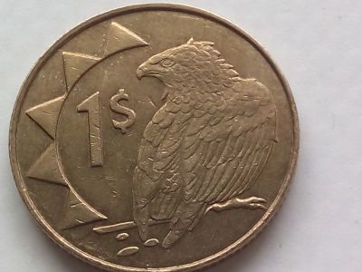 Лот: 21117720. Фото: 1. Монета Намибии 1 доллар, 2002. Африка