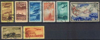 Лот: 19669982. Фото: 1. 1949. Авиапочта. Воздушные линии... Марки
