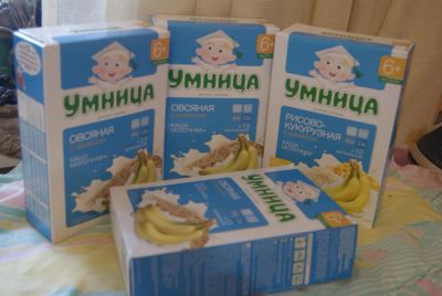 Лот: 4952611. Фото: 1. каша Умница овсяная с бананом... Детское питание