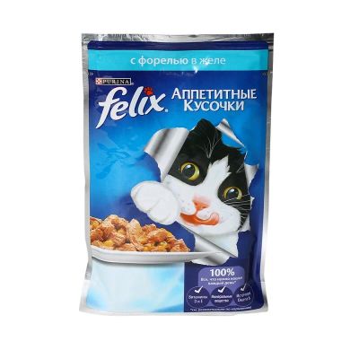 Лот: 10398999. Фото: 1. Корм Felix Аппетитные Кусочки... Корма