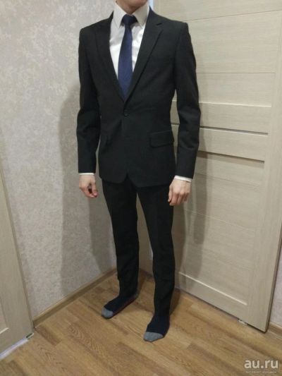 Лот: 9588135. Фото: 1. Костюм мужской черный. Размер... Костюмы классические, деловые