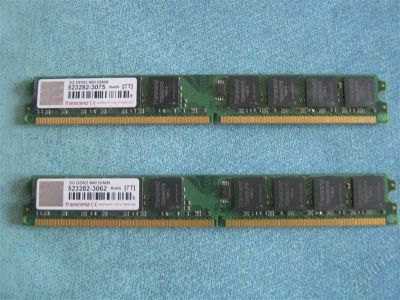 Лот: 977830. Фото: 1. DDR2 2048MB PC6400 800MHz Transcend... Оперативная память