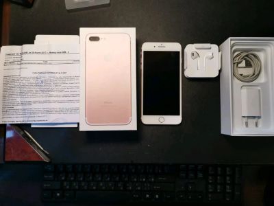 Лот: 14905698. Фото: 1. iPhone 7 Plus Rose Gold 128GB... Смартфоны