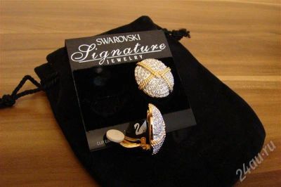 Лот: 672491. Фото: 1. Бижутерия Swarowski 13. Серьги, каффы
