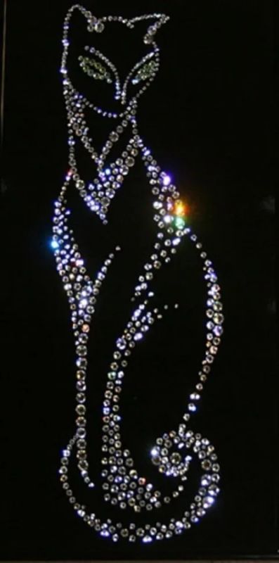 Лот: 21290743. Фото: 1. Картина Грация с кристаллами Swarovski... Другое (сувениры, подарки)