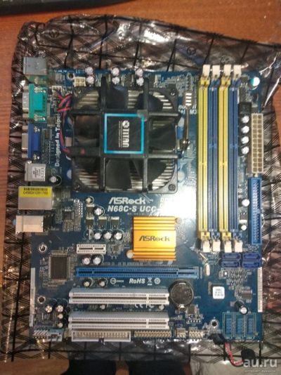 Лот: 13114370. Фото: 1. Asrock n68c-s ucc. Материнские платы