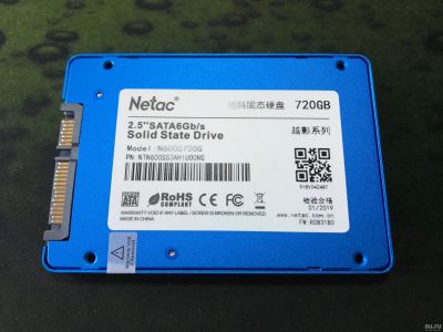 Лот: 13462751. Фото: 1. 720GB SSD SATA3 Netac N600S новый... SSD-накопители