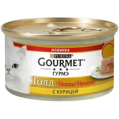 Лот: 15055910. Фото: 1. (Гурме) Gold Нежная начинка Курица... Корма