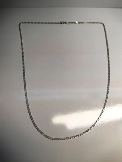 Лот: 25604883. Фото: 1. Цепь Лав / Love белое золото 585... Цепочки