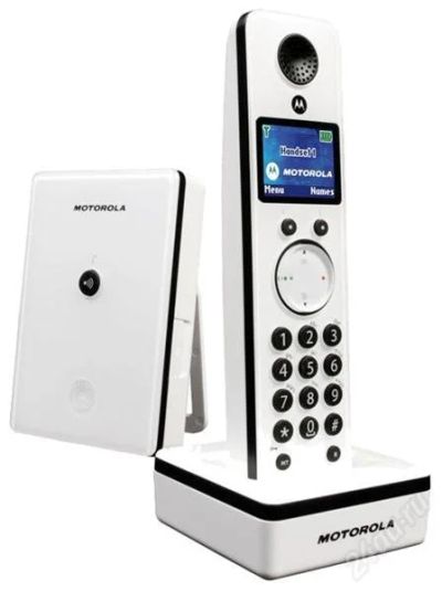 Лот: 1392806. Фото: 1. Стильный домашний телефон MOTOROLA. DECT и радиотелефоны