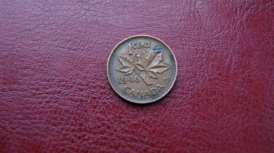 Лот: 10806094. Фото: 1. канада 1 цент 1946г. Америка