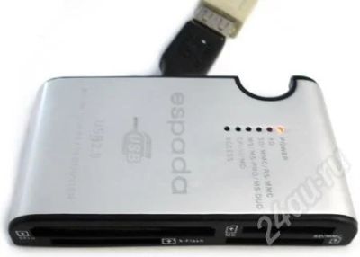 Лот: 522899. Фото: 1. CARD READER All in 1 USB 2.0 Espada... Картридеры