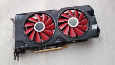 Лот: 19165650. Фото: 1. Видеокарта XFX RX570 8GB Black... Видеокарты