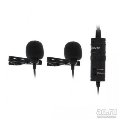 Лот: 17537992. Фото: 1. Микрофон Boya BY-M1DM (2 микр... Наушники, гарнитуры