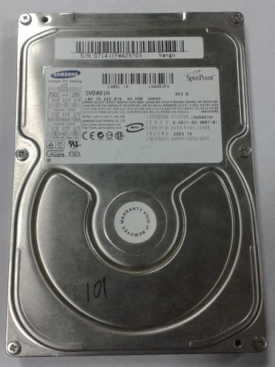 Лот: 8277932. Фото: 1. Жесткий диск Samsung SV0401H 40... Жёсткие диски (HDD)