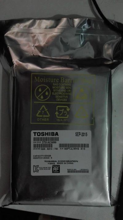 Лот: 7139526. Фото: 1. Toshiba DT01ACA050 500gb. Жёсткие диски (HDD)