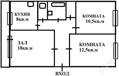 Лот: 2824409. Фото: 1. 3-ком ул. Свердловская 45 Срочно... Квартиры, студии