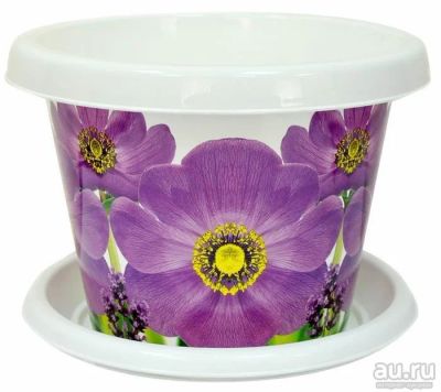 Лот: 13597492. Фото: 1. Кашпо 6,0л Фиалка с/п (14) 30601... Другое (хозтовары)