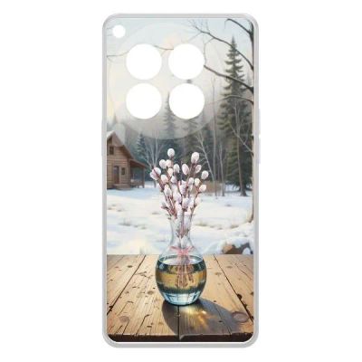 Лот: 25134630. Фото: 1. Чехол Krutoff Clear Case "Верба... Чехлы, бамперы