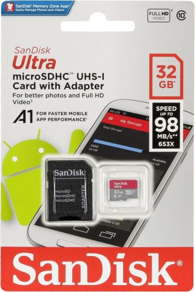 Лот: 16181272. Фото: 1. Карта памяти micro SDHC 32GB SanDisk... Карты памяти