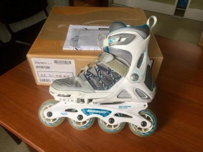 Лот: 10079137. Фото: 1. Ролики Rollerblade Spitfire Flash... Роликовые коньки, скейтборды, самокаты