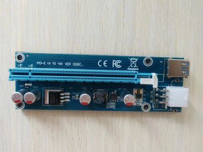 Лот: 11514924. Фото: 1. Райзер (Riser) PCI-E 1x-16x 6pin... Шлейфы, кабели, переходники