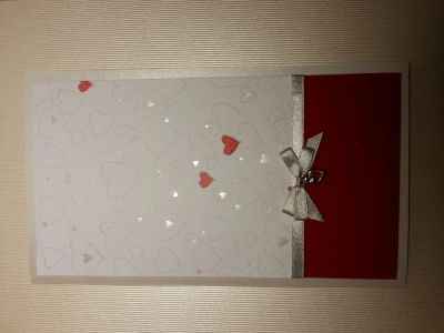 Лот: 4252301. Фото: 1. Открытка с сердечками 1. Открытки, конверты