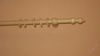Лот: 1178385. Фото: 1. карниз круглый (дерево). Шторы, тюль