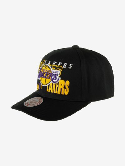Лот: 23574854. Фото: 1. Бейсболка MITCHELL NESS HHSS6572-LALYYPPPBLCK... Другое (спортивная одежда)