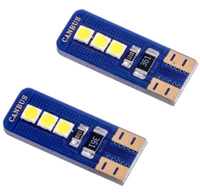 Лот: 16645768. Фото: 1. Лампа 12В Т10 PL 6SMD 5W белый... Оптика и освещение