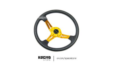 Лот: 20574216. Фото: 1. Руль MOMO Drift П/У жёлтый. Другое (автозапчасти)