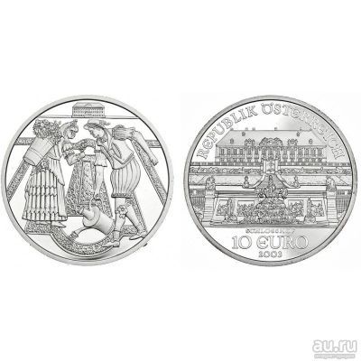 Лот: 14012028. Фото: 1. 10 евро Австрия 2003 - Замок Хоф... Германия и Австрия