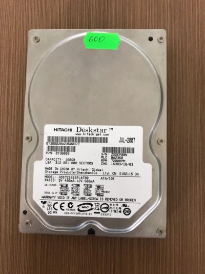 Лот: 14566893. Фото: 1. Жесткий диск Hitachi 160GB. Жёсткие диски (HDD)