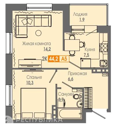 Лот: 25117880. Фото: 1. Продажа Квартира Красноярск, Аральская... Квартиры, студии