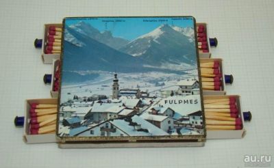 Лот: 11704816. Фото: 1. Спичечница с 6-ю коробками FULPMES... Другое (антиквариат)