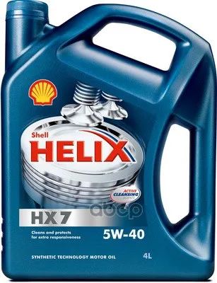 Лот: 21832296. Фото: 1. Shell Shell Helix Hx7 5W40, 4Л. Электрооборудование