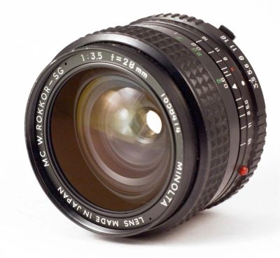 Лот: 3520043. Фото: 1. Minolta MC W.Rokkor-SG 28mm f... Объективы