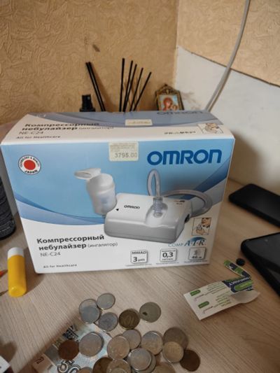 Лот: 25647914. Фото: 1. Небулайзер ингаляторный OMRON... Медицинские товары