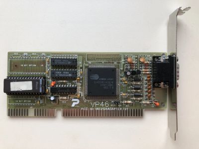 Лот: 25115618. Фото: 1. ISA 256Kb Cirrus Logic CL-GD5401-42QC-B... Видеокарты