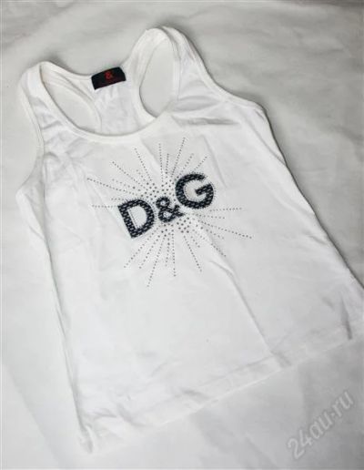 Лот: 2158926. Фото: 1. Майка D&G 42 р-р, новая. Цена... Футболки, топы и майки