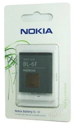 Лот: 2358777. Фото: 1. Акб BL-6F Nokia N95 8Gb/ N78... Аккумуляторы