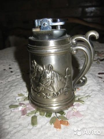 Лот: 5975146. Фото: 1. Зажигалка настольная Пивная кружка... Зажигалки, спички, пепельницы